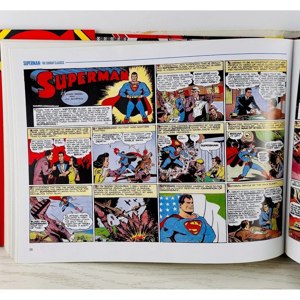Superman The Sunday Classics Hardcover Book DC Comics Vintage Art Collectible‎